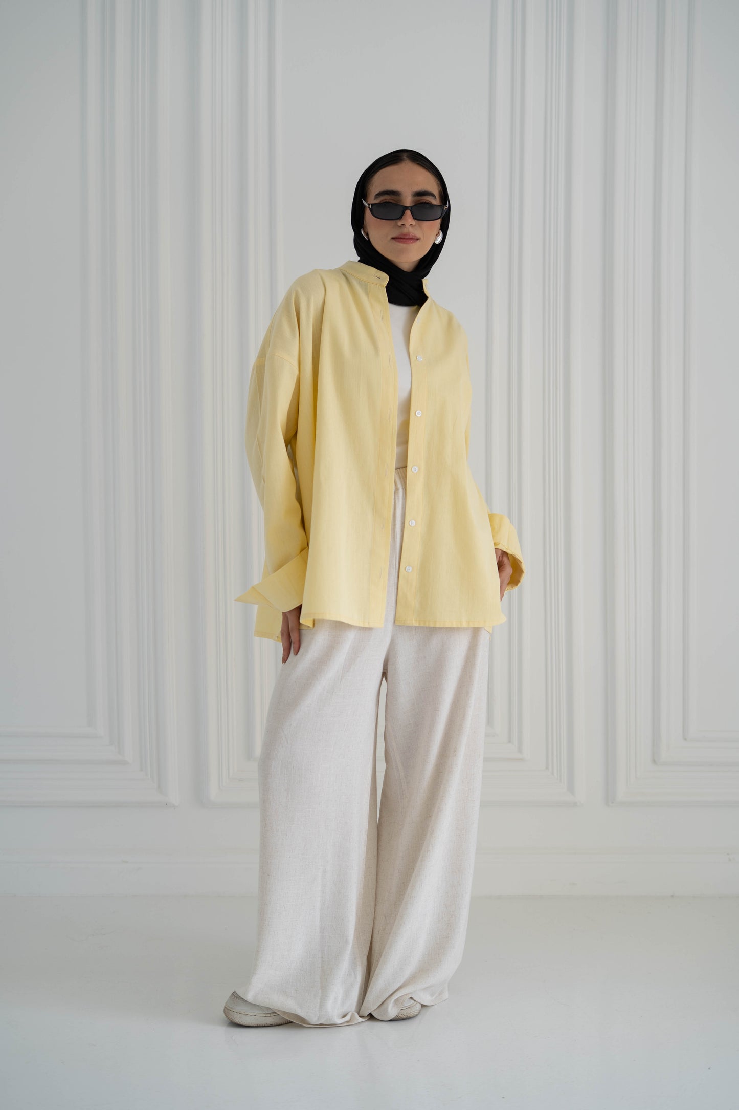 Basic Linen Shirt yellow