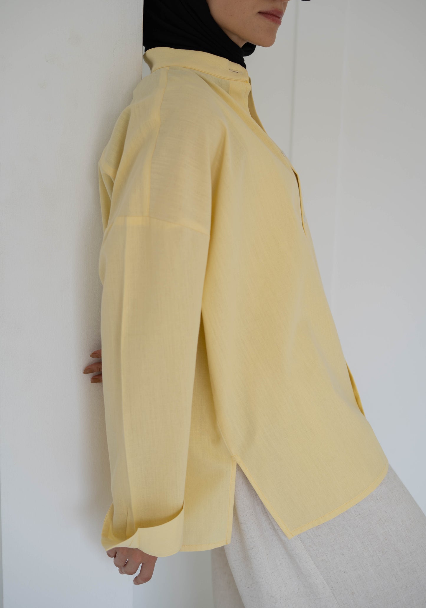 Basic Linen Shirt yellow