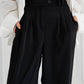 Pleated Flow Trouser - Black