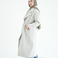WOOL LONG COAT- LIGHT GREY