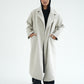 WOOL LONG COAT-Greiage MELANGE