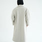 WOOL LONG COAT-Greiage MELANGE