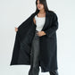 WOOL LONG COAT- BLACK