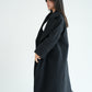 WOOL LONG COAT- BLACK