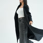 WOOL LONG COAT- BLACK