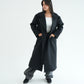 WOOL LONG COAT- BLACK