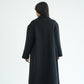 WOOL LONG COAT- BLACK
