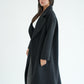 WOOL LONG COAT- BLACK