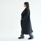 WOOL LONG COAT- BLACK