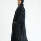 WOOL LONG COAT-BLACK