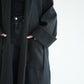 WOOL LONG COAT-BLACK