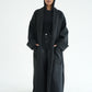 WOOL LONG COAT-BLACK