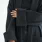 WOOL LONG COAT-BLACK