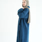 WOOL LONG COAT- NAVY
