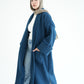 WOOL LONG COAT- NAVY