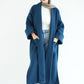 WOOL LONG COAT- NAVY