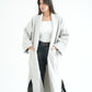 WOOL LONG COAT- LIGHT GREY