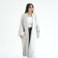 WOOL LONG COAT- LIGHT GREY