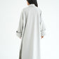 WOOL LONG COAT- LIGHT GREY