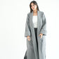WOOL LONG COAT- GREY