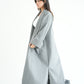 WOOL LONG COAT- GREY