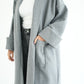 WOOL LONG COAT- GREY