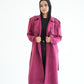 WOOL COAT- BURGUNDY