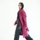 WOOL COAT- BURGUNDY