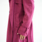 WOOL COAT- BURGUNDY