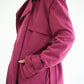 WOOL COAT- BURGUNDY