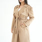WOOL RIBBON COAT- BEIGE