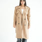 WOOL RIBBON COAT- BEIGE