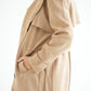 WOOL RIBBON COAT- BEIGE