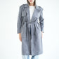 WOOL RIBBON COAT- GREY