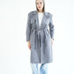 WOOL RIBBON COAT- GREY