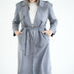 WOOL RIBBON COAT- GREY