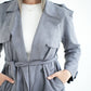 WOOL RIBBON COAT- GREY