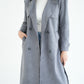 WOOL RIBBON COAT- GREY