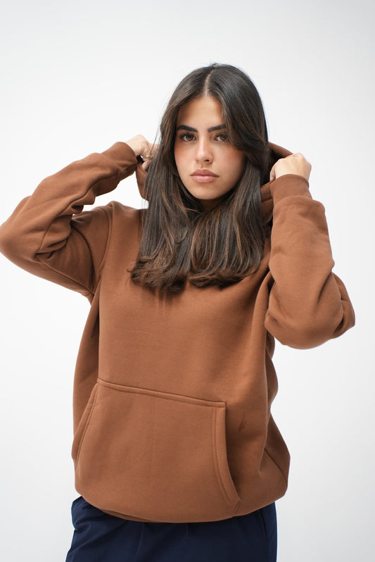 COMFY HOODIE - BROWN