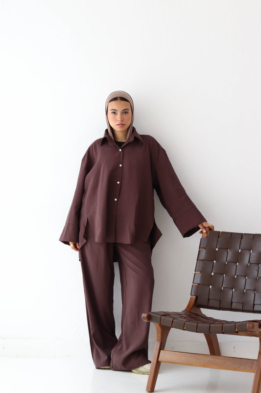 BROWN LAYAL SUIT