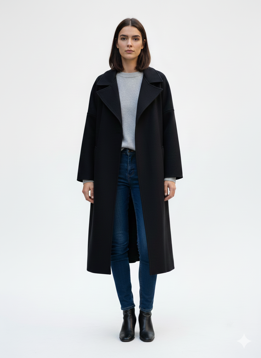 Feriha Long Coat Black