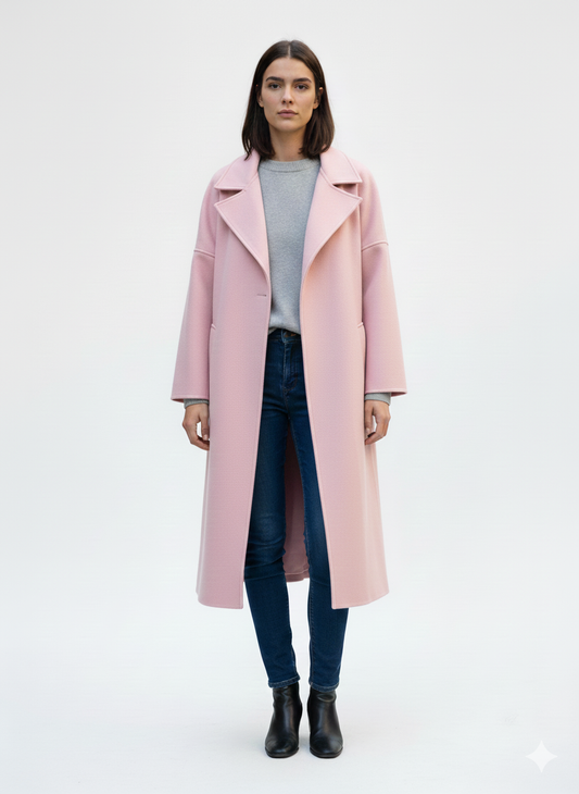 Feriha Long Coat Rose