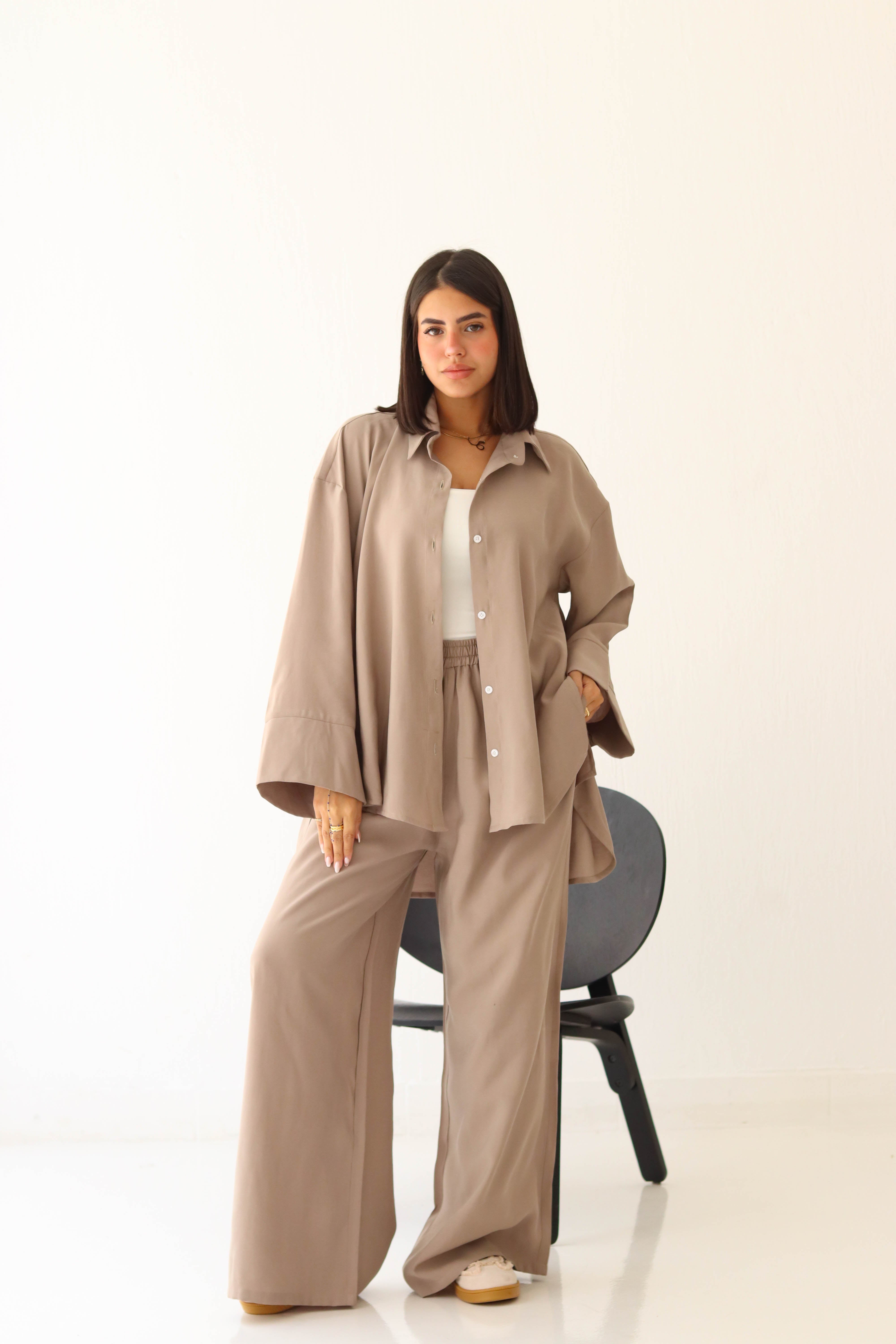 Layal Gray Beige LAYAL SUIT – CEYMAV